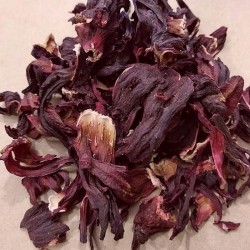 flores de hibisco biológico para preparar chá / infusão