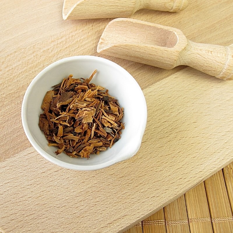 Rhatany root in a cup Rhatany root in a cup