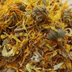 fleurs de calendula séchées pour préparer le thé