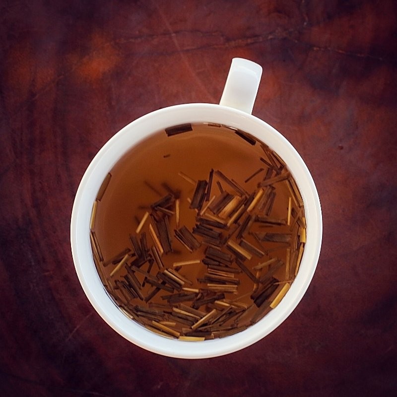 Lemongrass tea in a cup