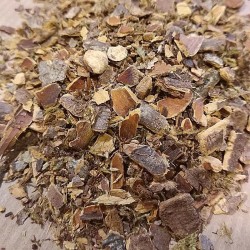 Cascara sagrada bark to prepare tea