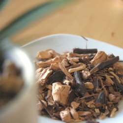 sarsaparilla root on a plate