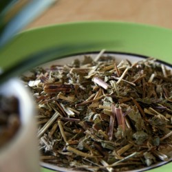 Meadowsweet on a plate