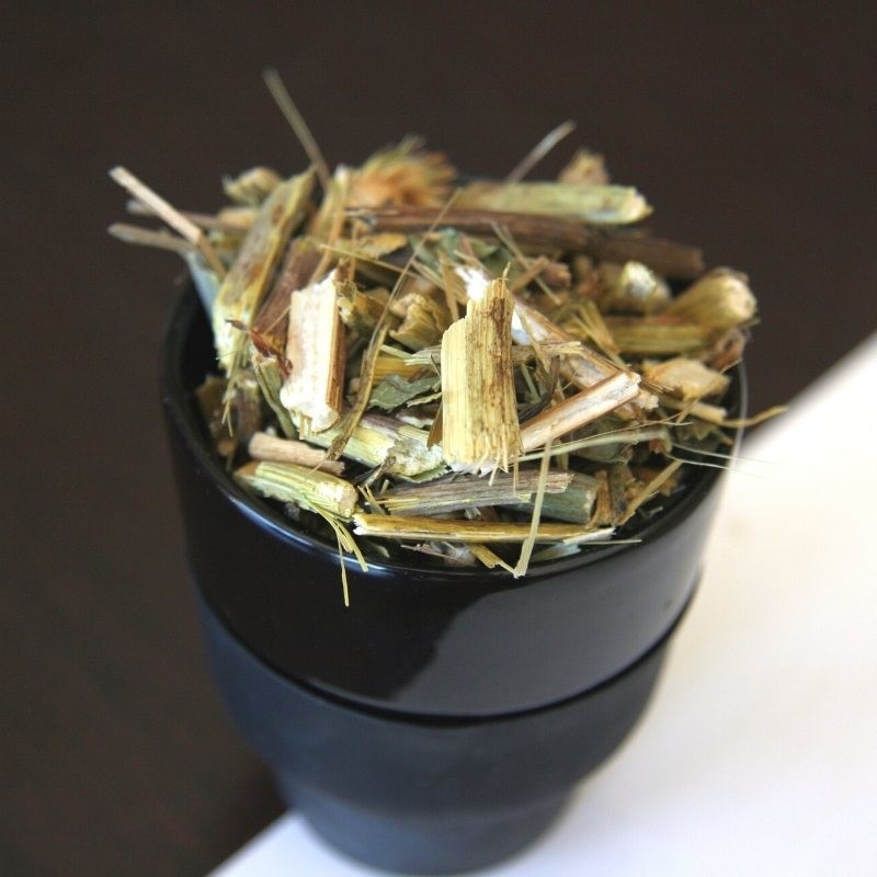 echinacea inside a black cup echinacea inside a black cup